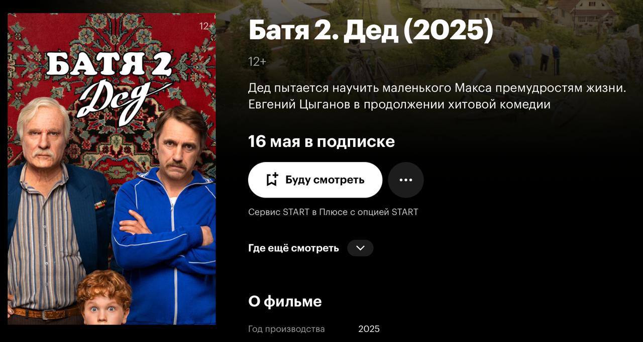 Лидером весеннего проката стал «Батя 2. Дед» | Сетка — социальная сеть от hh.ru