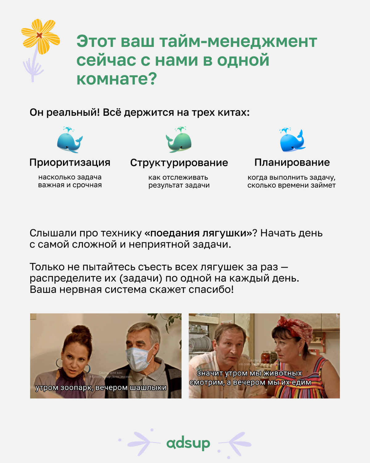 Пока вы думаете, как объять необъятное количество задач после шашлыков и салатов, наш HR Lead Аня Ершова подготовила инструкцию по мягкому возвращению в рабочий ритм! 🤩
P.S | Сетка — социальная сеть от hh.ru