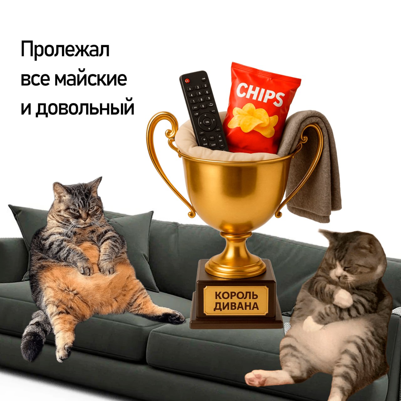 Подводим итоги майских — вручаем кубки самым продуктивным котикам | Сетка — социальная сеть от hh.ru