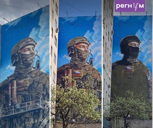 ⏺ Весьма показательная история фейла, связанная с ИИ, случилась в Люберцах
К 80-летию победы администрация города заказала три мурала на домах с изображением военных на СВО | Сетка — социальная сеть от hh.ru