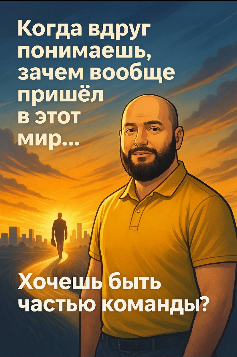 Когда ты вдруг понимаешь, зачем вообще пришёл в этот мир…
Пост для тех, кто чувствует, что в этой жизни они здесь не просто так.
Когда-то я просто хотел выжить. Потом — разбогатеть | Сетка — социальная сеть от hh.ru