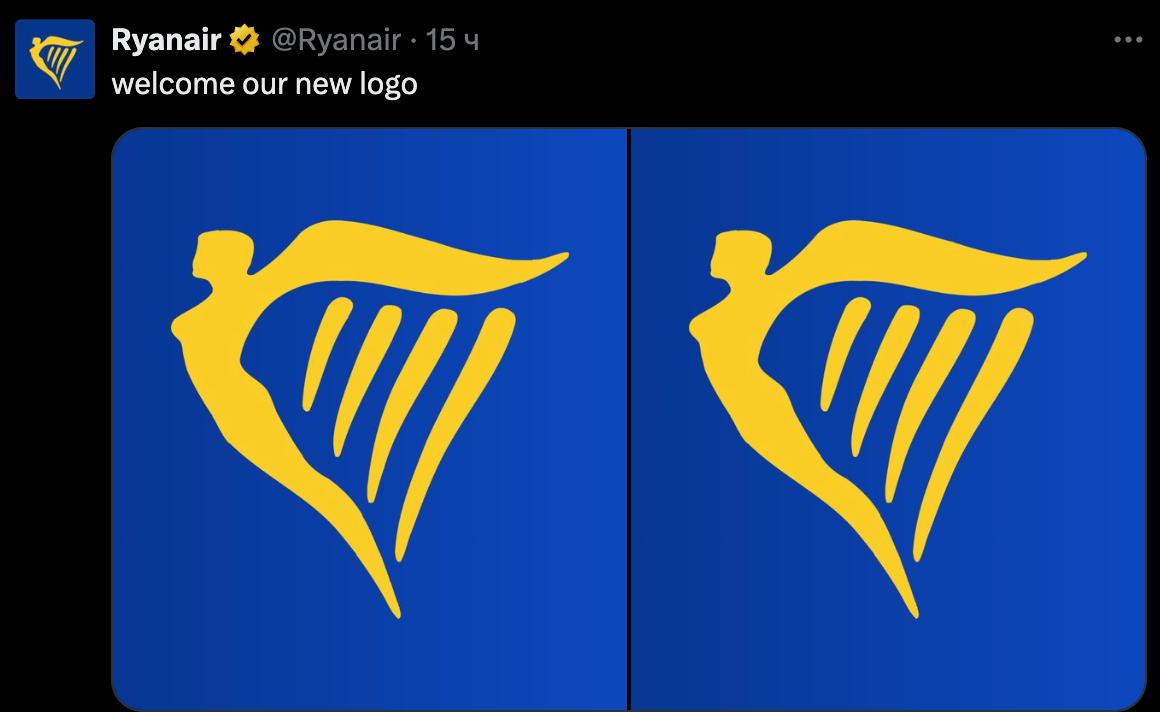 Ryanair заситуативил на ребрендинг Google. Кстати, надо сказать, что они, конечно, знатные тролли. И в их X (ex. Twitter) очень много ситуативов и стёба на популярную культуру | Сетка — социальная сеть от hh.ru