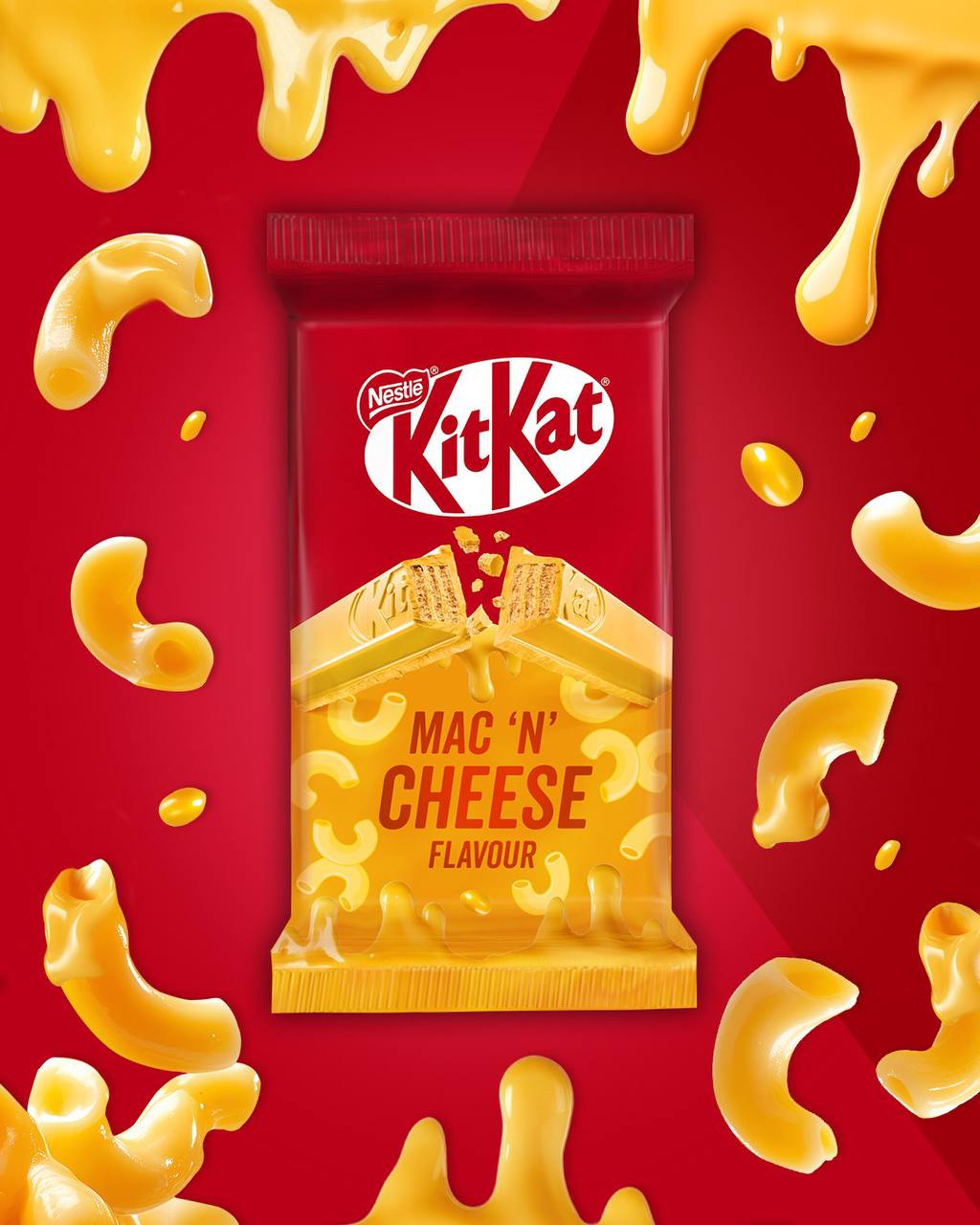 АААА, KitKat показал батончик со вкусом СЫРА С МАКАРОНАМИ. Выпускайте 😮 | Сетка — социальная сеть от hh.ru