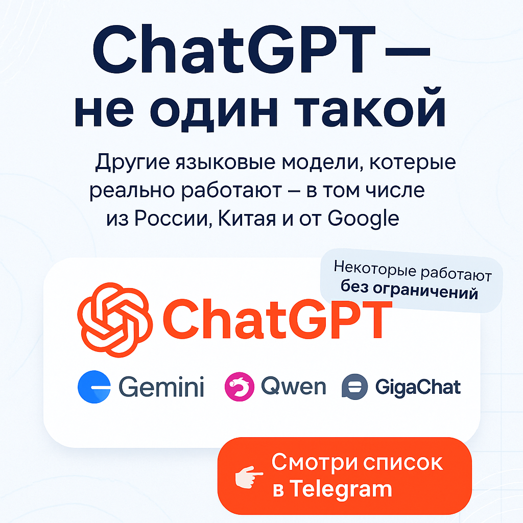 🤖 ChatGPT — не единственный. И не всегда лучший. | Сетка — социальная сеть от hh.ru