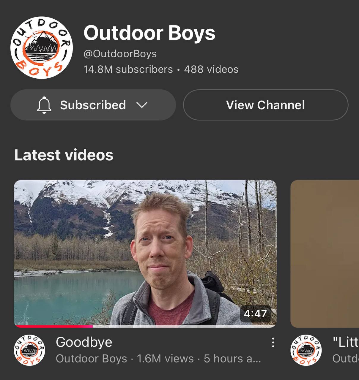 В карьере креатора много парадоксов — и это один из них.
Автор Outdoor Boys — один из немногих ютуберов, на которого у меня реально находится время — объявил, что прекращает вести свой канал | Сетка — социальная сеть от hh.ru