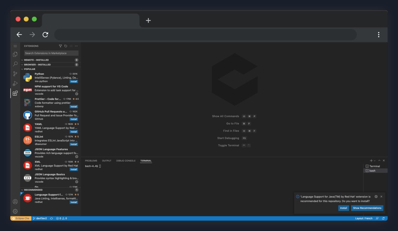 Run your favorite IDE on Kubernetes
https://eclipse.dev/che/ | Сетка — социальная сеть от hh.ru