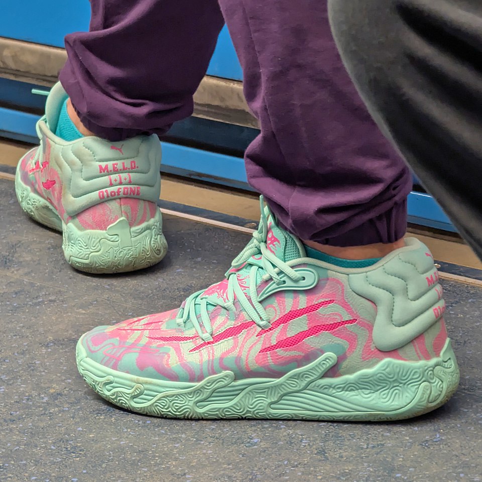 😍 Хороши!
Представьте океанские волны Майами, которые, казалось бы, взбунтовались и выплеснулись на пару кроссовок. Именно так выглядит Puma LaMelo Ball MB | Сетка — социальная сеть от hh.ru