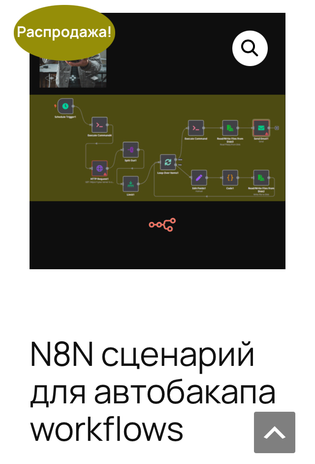 Автоматическая резервная копия сценариев n8n | Сетка — социальная сеть от hh.ru