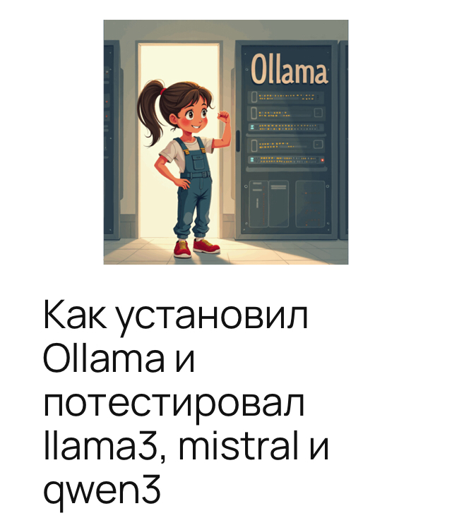 Своя LLM через Ollama, локальный комп | Сетка — социальная сеть от hh.ru