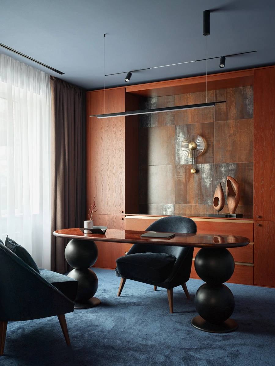 Когда молодой юрист попросил оформить свой дом в максимально темных тонах, дизайнер Юлия Тушева увидела в этом не просто эстетический выбор, а философию жизни, но отнеслась к нему творчески и с долей ... | Сетка — социальная сеть от hh.ru