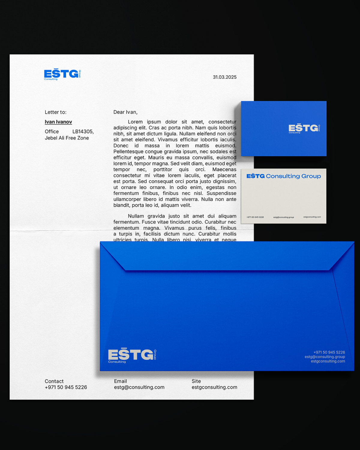 Фирменный стиль для ESTG Consulting Group | Сетка — социальная сеть от hh.ru