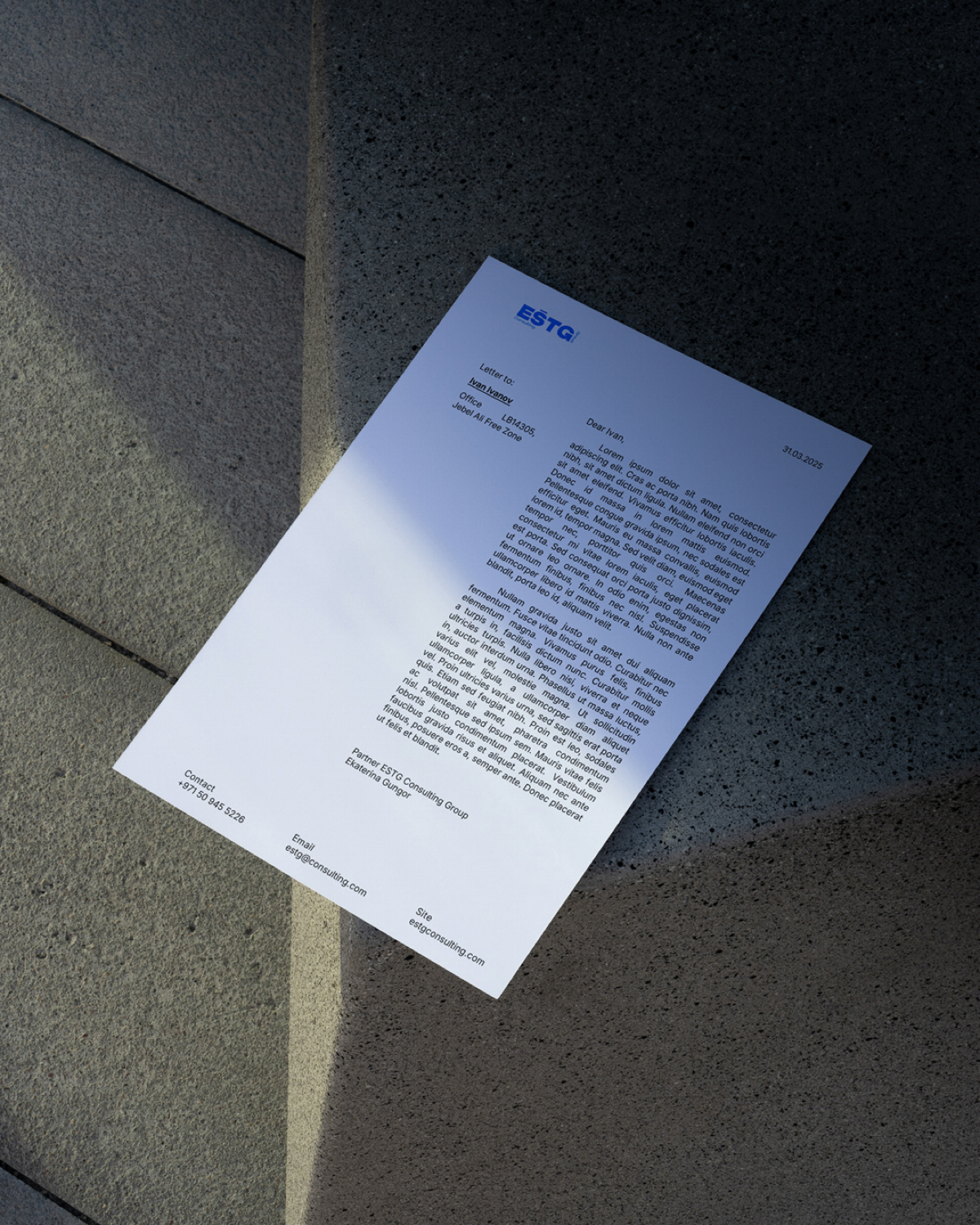 Фирменный стиль для ESTG Consulting Group | Сетка — социальная сеть от hh.ru