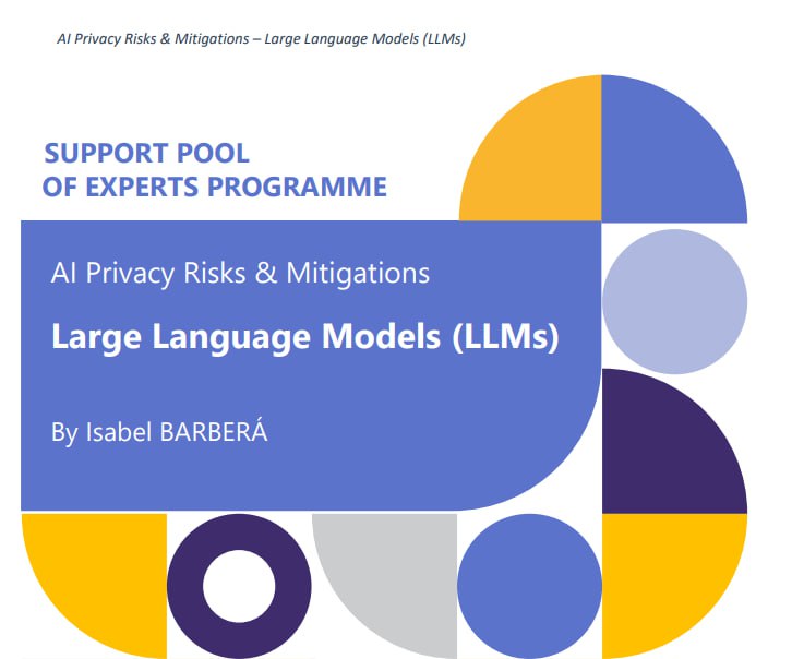 LLM & защита данных🤖
Опубликован доклад-отчет AI Privacy Risks & Mitigations for LLM | Сетка — социальная сеть от hh.ru