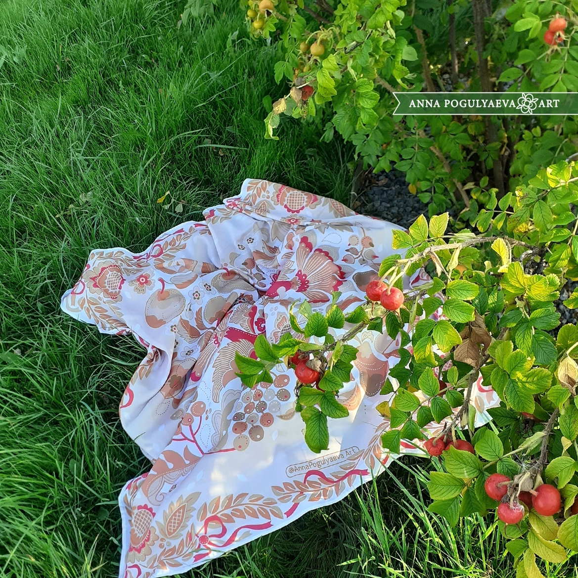 Русский сад. Принт для ткани, вдохновлённый садами Коломны | Сетка — социальная сеть от hh.ru