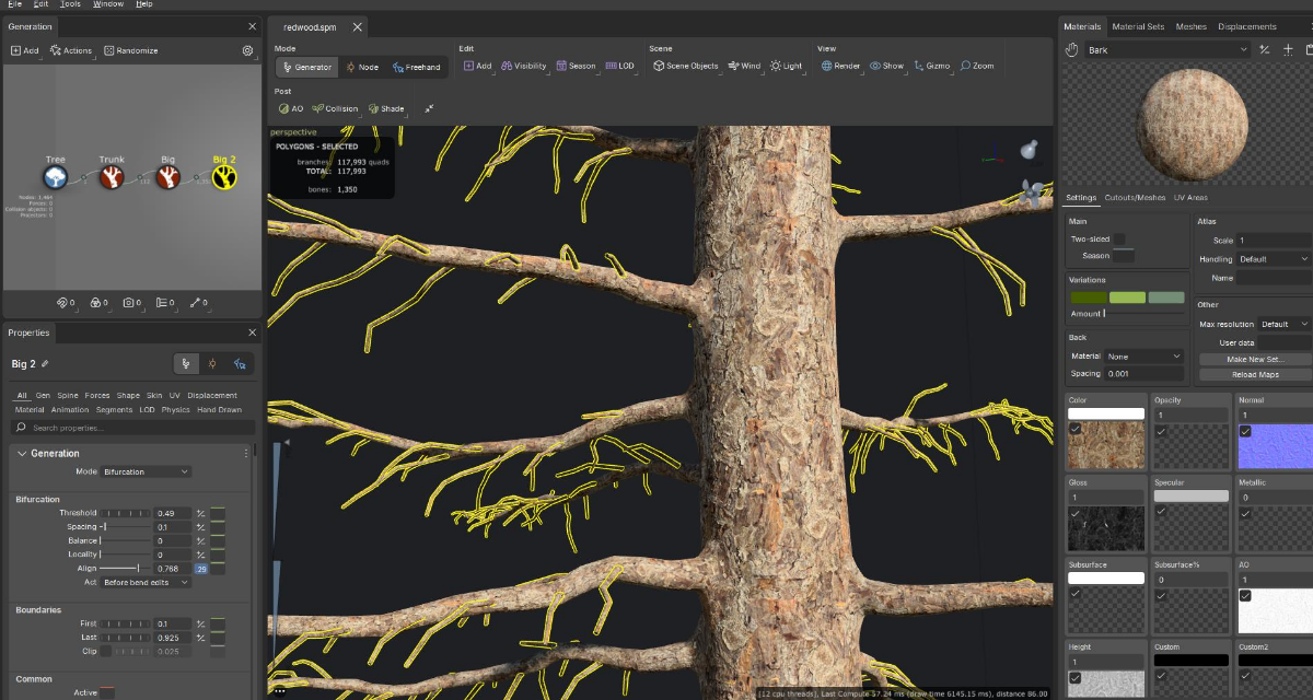 Мучаю #Speedtree | Сетка — социальная сеть от hh.ru