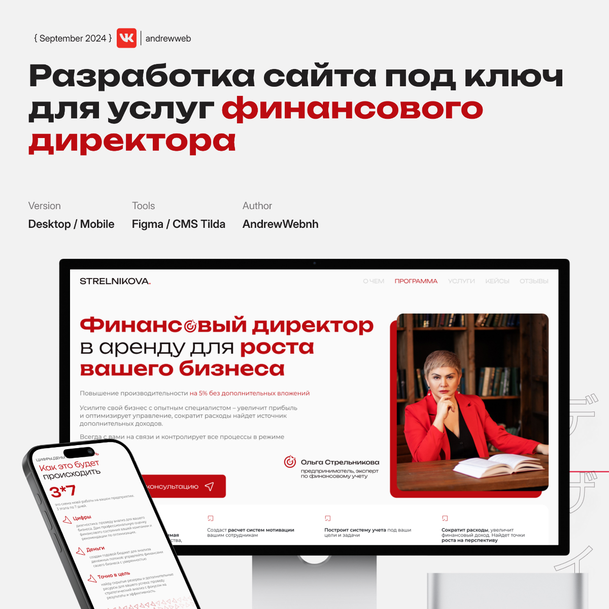 Сайт под ключ для услуг финансового директора | Сетка — социальная сеть от hh.ru