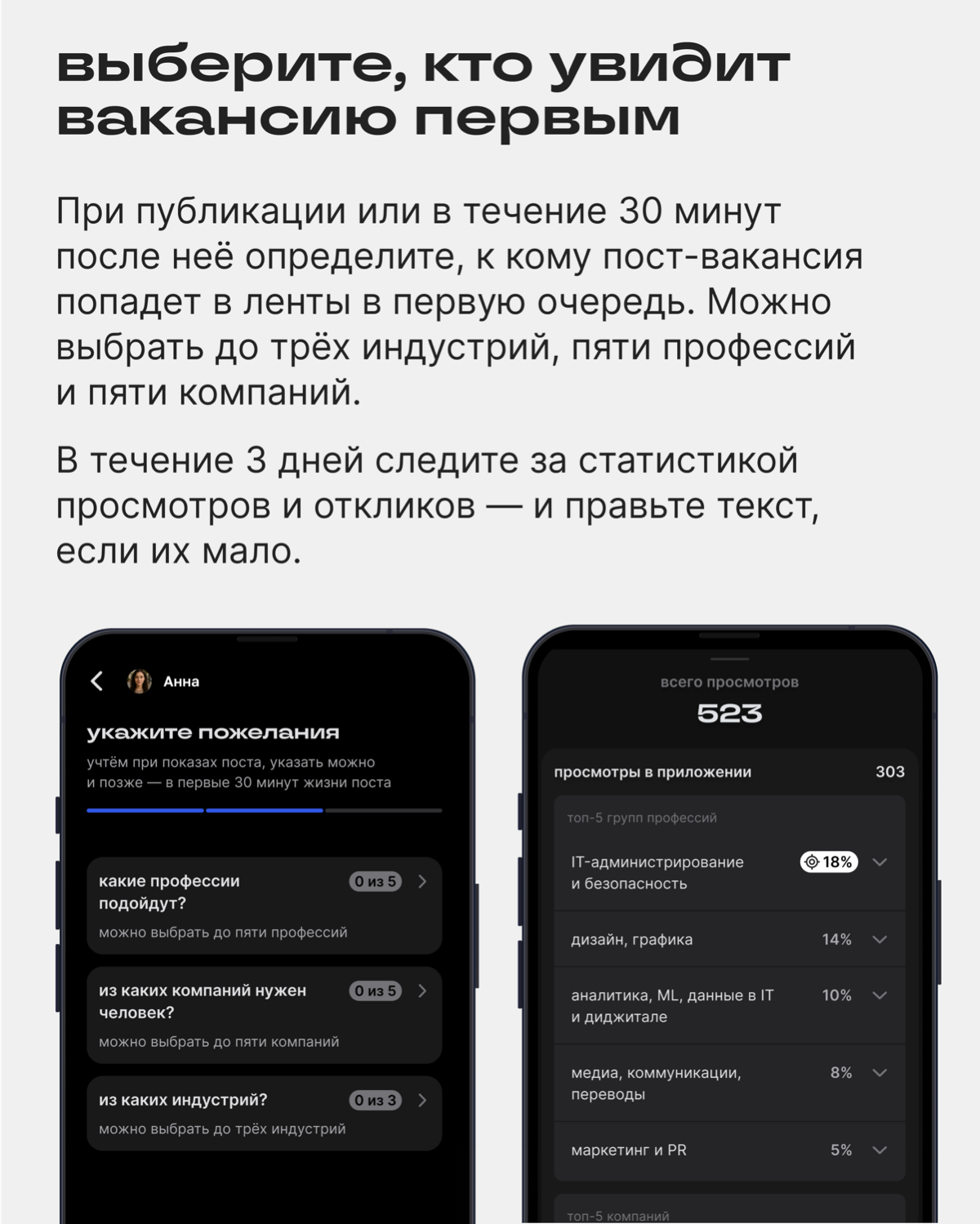 Как сделать пост-вакансию эффективнее | Сетка — социальная сеть от hh.ru