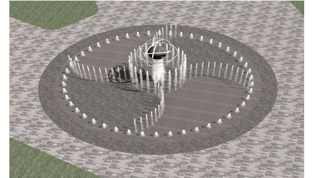 Новый фонтан на Комменде. Формально — Юнтолово. По факту — рядом с «Тайм Сквером» | Сетка — социальная сеть от hh.ru