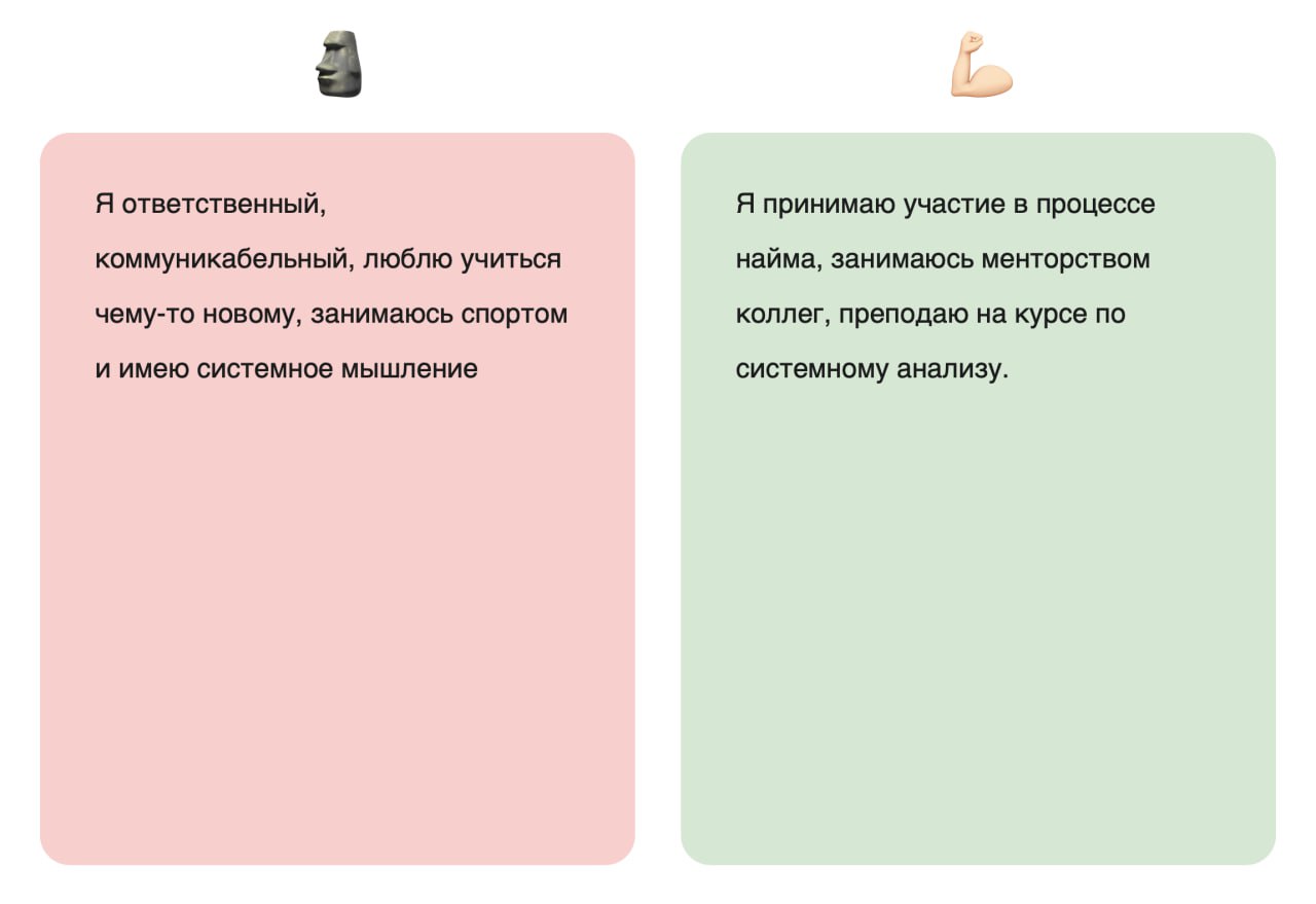Рекомендации по резюме
Когда-то давно (больше месяца назад) в канале была анонсирована активность по разбору резюме. Вы уже забыли, но я наконец собрался силами и подготовил рекомендации | Сетка — социальная сеть от hh.ru