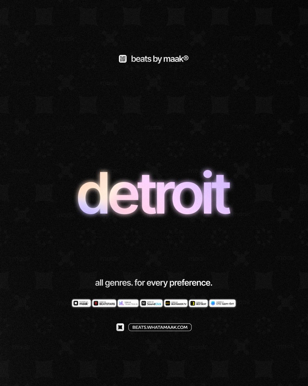 🩵 «Detroit биты» ╳ от maak®ℹ️ В нашем каталоге более 400 различных аранжировок, в самых популярных жанрах, на любой вкус и предпочтения | Сетка — социальная сеть от hh.ru