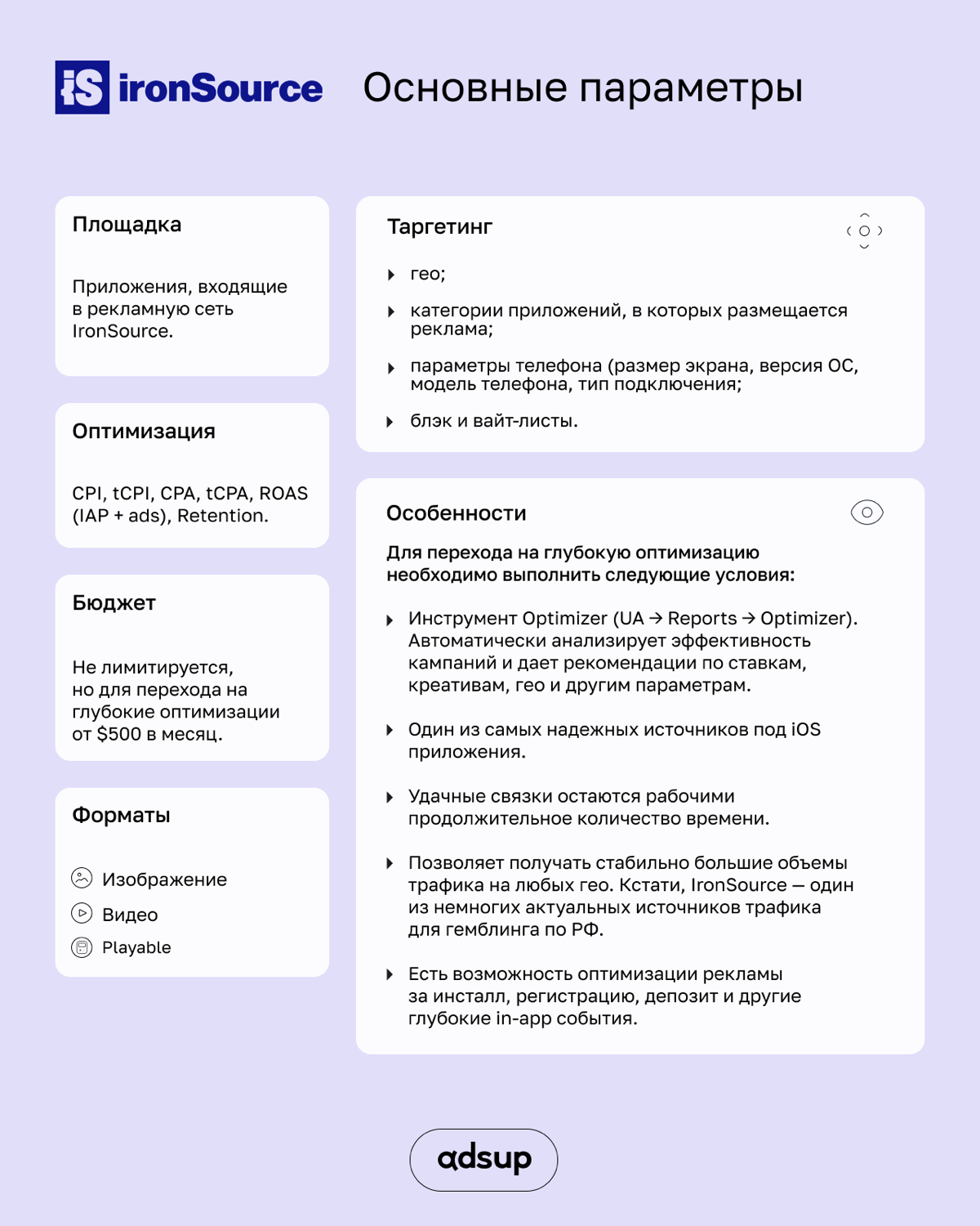 IronSource — ведущая in-app сеть и часть экосистемы Unity, к которой подключены более 88% популярных мобильных игр | Сетка — социальная сеть от hh.ru