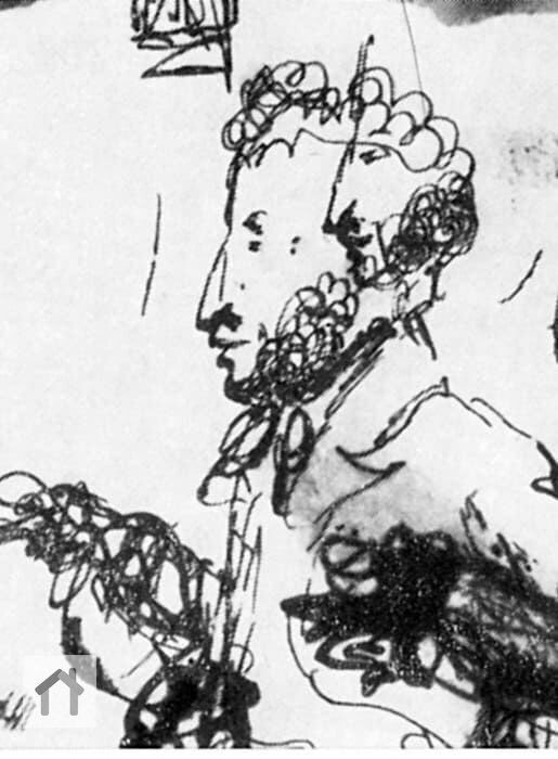 Обмен любезностями:
А. С. Пушкин – рисунок Н. В. Гоголя;
Н. В. Гоголь – рисунок А. С. Пушкина. | Сетка — социальная сеть от hh.ru