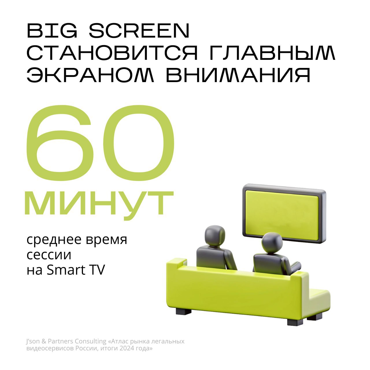 ⚡️ Total Big Screen — новая стратегия внутри Total Video
💋 Российский рынок онлайн-видео растёт: прирост сегмента видео (ТВ+OLV) в 2024 году составил 23%, до 285 млрд рублей | Сетка — социальная сеть от hh.ru