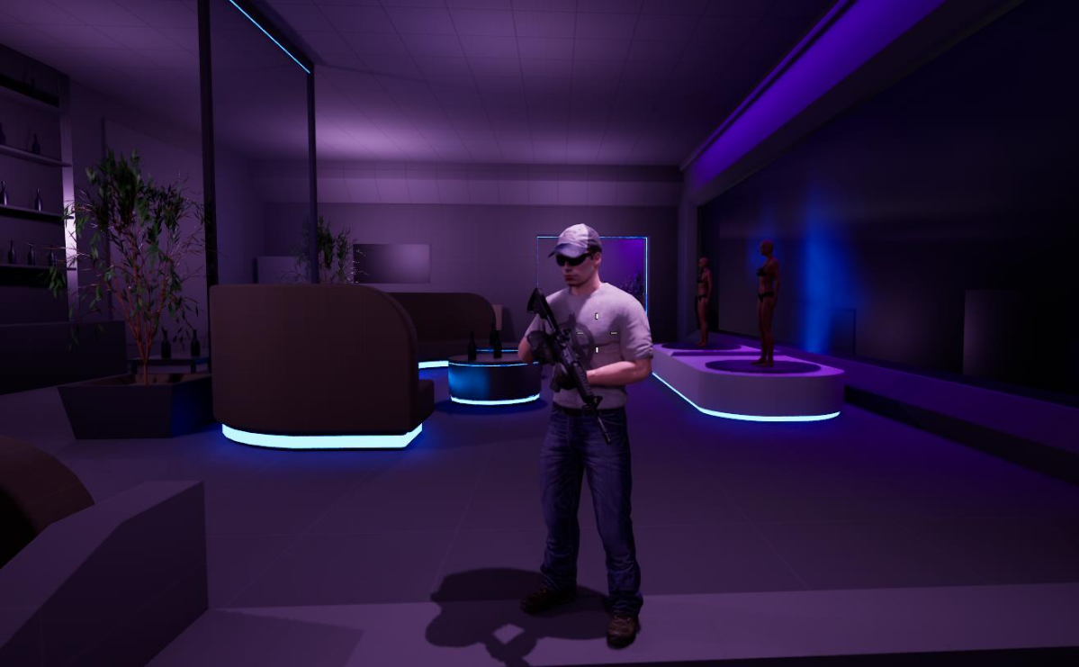 Киберпанк на минималках #leveldesign #environment #cyberpunk #blockout | Сетка — социальная сеть от hh.ru