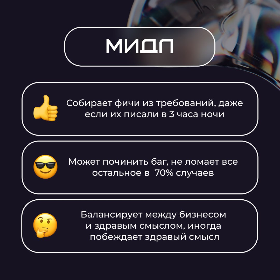 🧠 Игровая задачка для руководителя мечты!
Вы запускаете новый проект и собираете суперкоманду. В команду войдут три специалиста: джун, мидл и сеньор | Сетка — социальная сеть от hh.ru