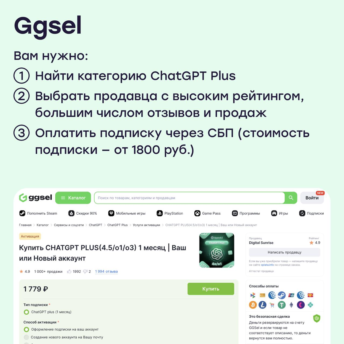 Как оплатить ChatGPT Plus с российской карты | Сетка — социальная сеть от hh.ru