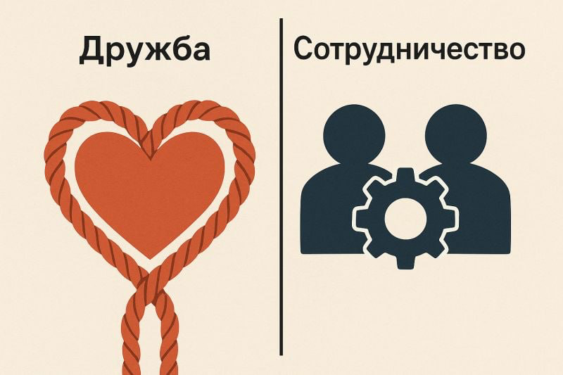 В чем отличие между дружбой и сотрудничеством? | Сетка — социальная сеть от hh.ru