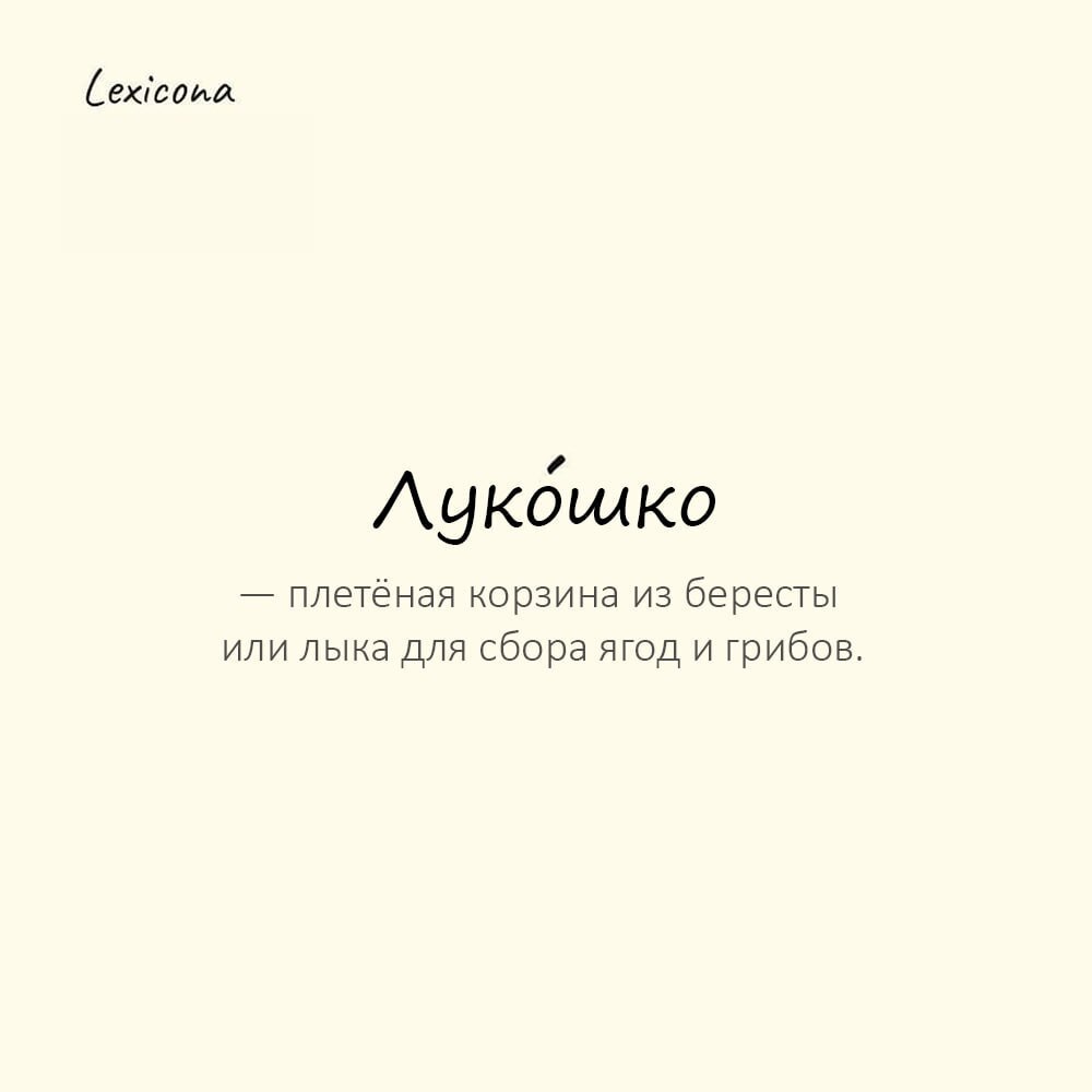 Лукошко — плетёная корзина из бересты или лыка для сбора ягод и грибов
Пример употребления:
Дети наполнили луко́шко земляникой до краёв. | Сетка — социальная сеть от hh.ru