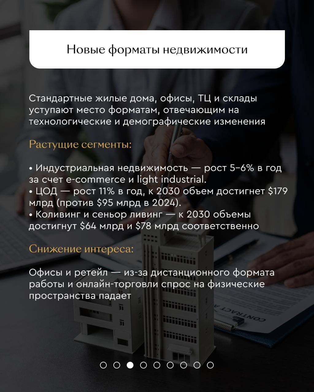⚡️ 7 ключевых трендов на рынке недвижимости от Яков и Партнёры
1️⃣ Рынок недвижимости влияет на развитие городской среди и инфраструктуры
2️⃣ Новые форматы недвижимости
3️⃣ Вертикальный рост
4️⃣ Жилье... | Сетка — социальная сеть от hh.ru