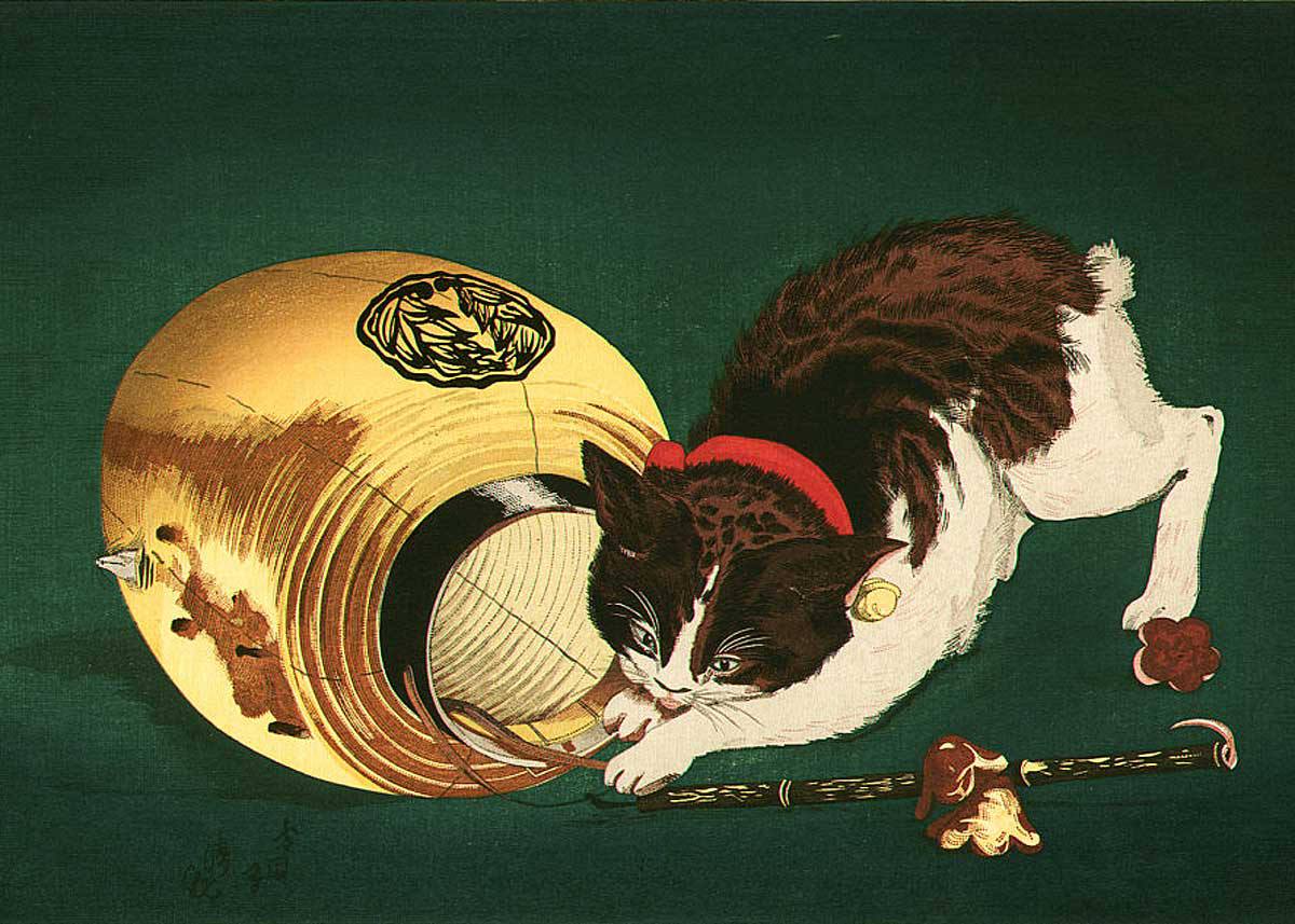 «Кошка и фонарь»
Киётика Кобаяси, 1886
гравюра на дереве
🐈 | Сетка — социальная сеть от hh.ru