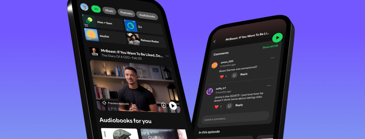 Spotify выкатил очередное обновление: теперь на хоумпейдже вас встречают рекомендации видеоподкастов | Сетка — социальная сеть от hh.ru