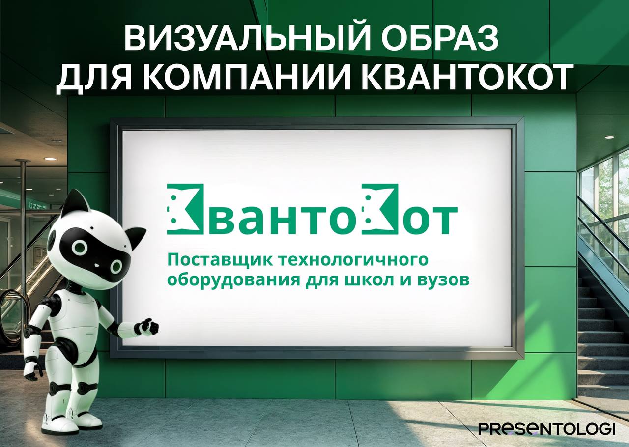 💻«Квантокот» делает технологии доступными для образования
А мы сделали понятной саму компанию: от логотипа до презентации и сайта
Результат — визуальная система, которая говорит об экспертизе без лишн... | Сетка — социальная сеть от hh.ru