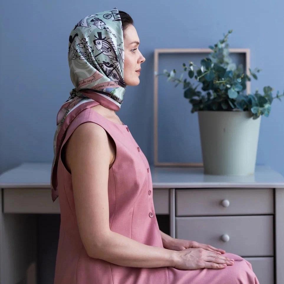 Принт для платка. Русская классика на шелке | Сетка — социальная сеть от hh.ru