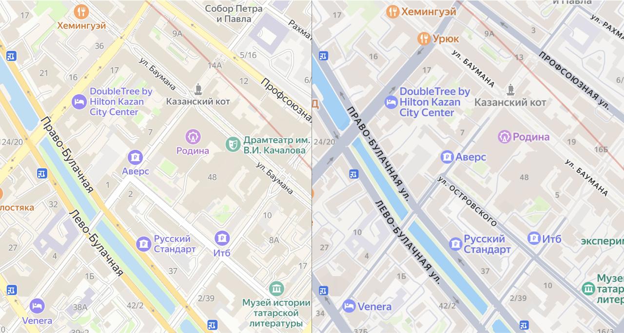 Интересная статья про то, почему в Яндекс.Картах теперь серые дороги, много зелени и названия ПРОПИСНЫМИ | Сетка — социальная сеть от hh.ru