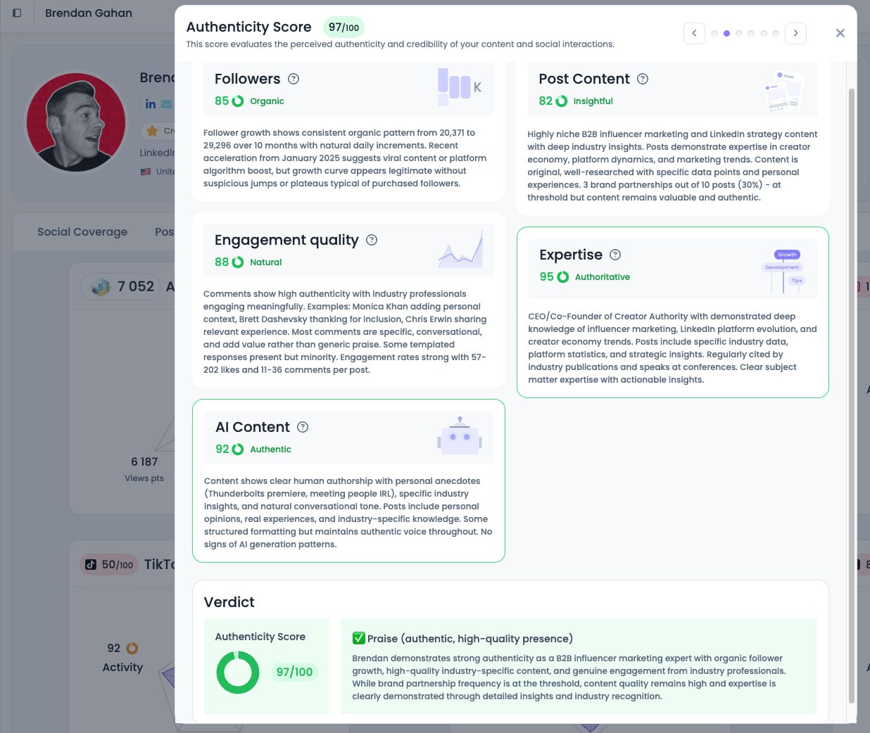 Favikon в понедельник выкатывают еще одну приятную мелочь для LinkedIn — оценку аутентичности профиля | Сетка — социальная сеть от hh.ru