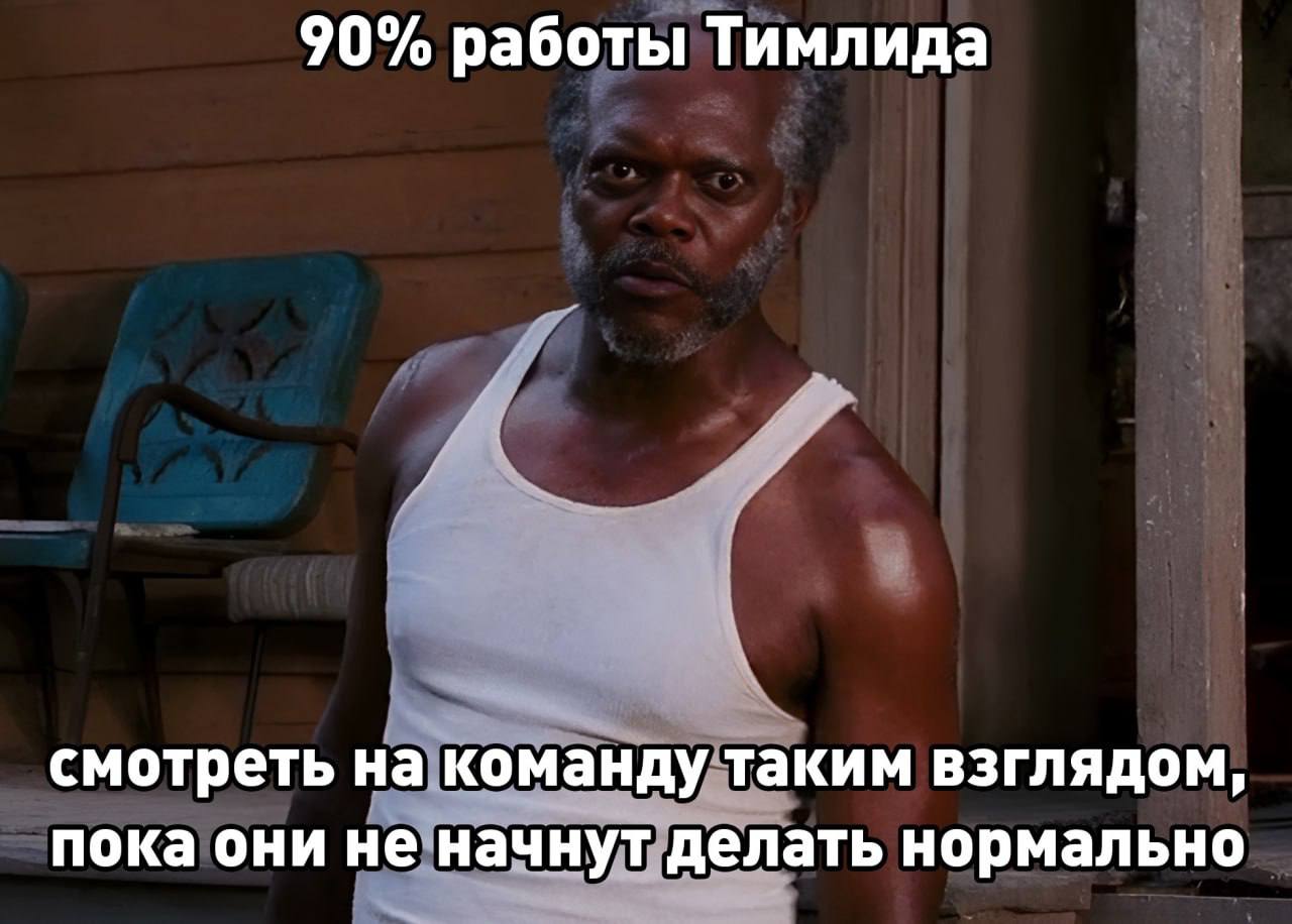 #пятница #мемизчата
Я придерживаюсь мнения, если команда может успешно работать без меня, не выгорать и не увольняться, то я работаю хорошо ☺️
И это не считая, следить за метриками команды, delivery, ... | Сетка — социальная сеть от hh.ru