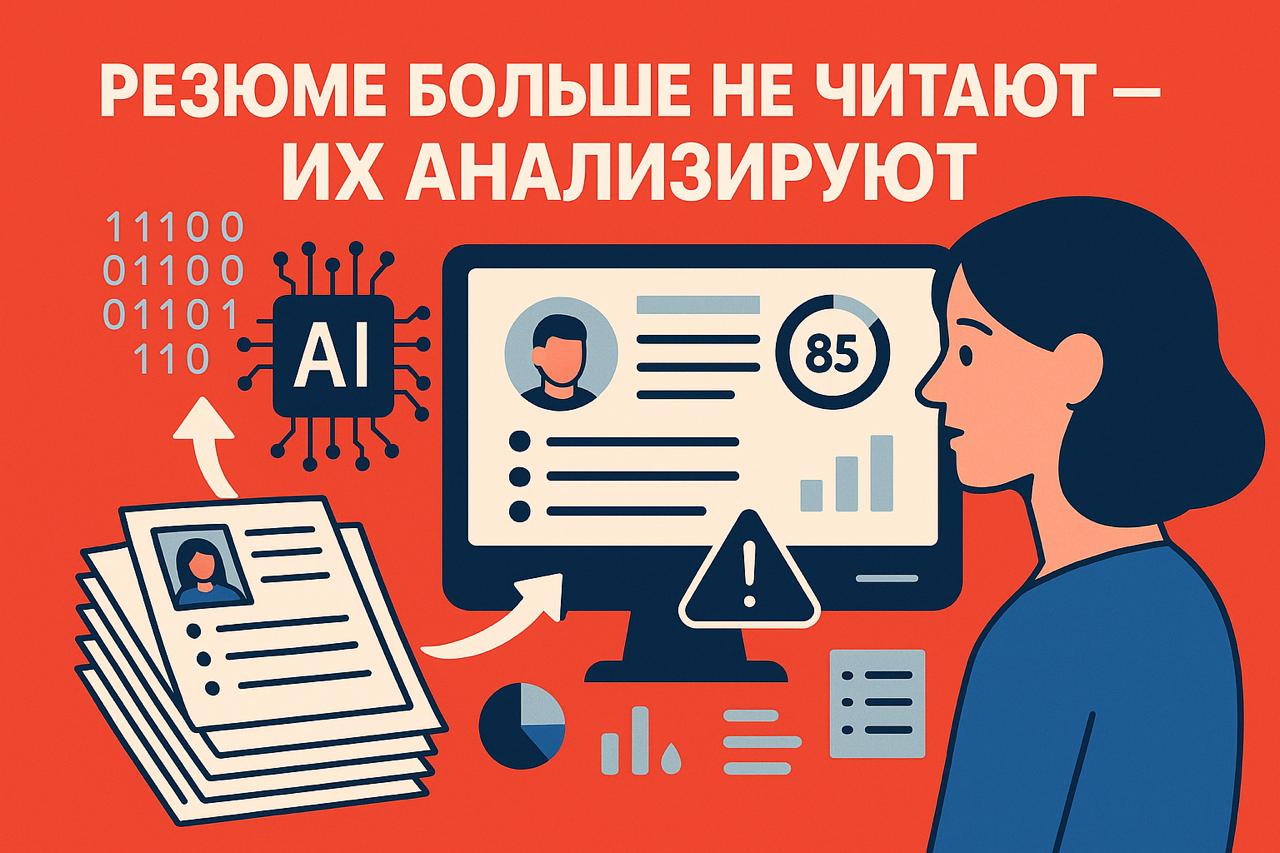 Резюме больше не читают — их анализируют
Проблема, которую мы игнорируем
Рекрутер открывает сотню резюме. К пятнадцатому — внимание рассеивается. К пятидесятому — включается автопилот | Сетка — социальная сеть от hh.ru