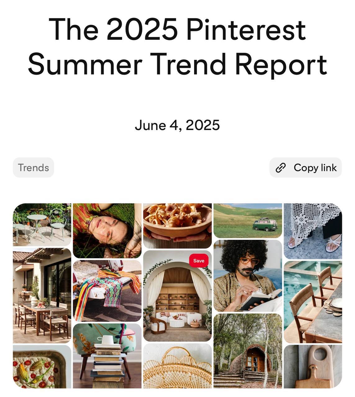 Работать этим летом НЕ МОДНО. Pinterest представил тренд-репорт этого лета, который гласит, что этим летом нужно отказаться от думскроллинга и уйти в контакт с природой | Сетка — социальная сеть от hh.ru