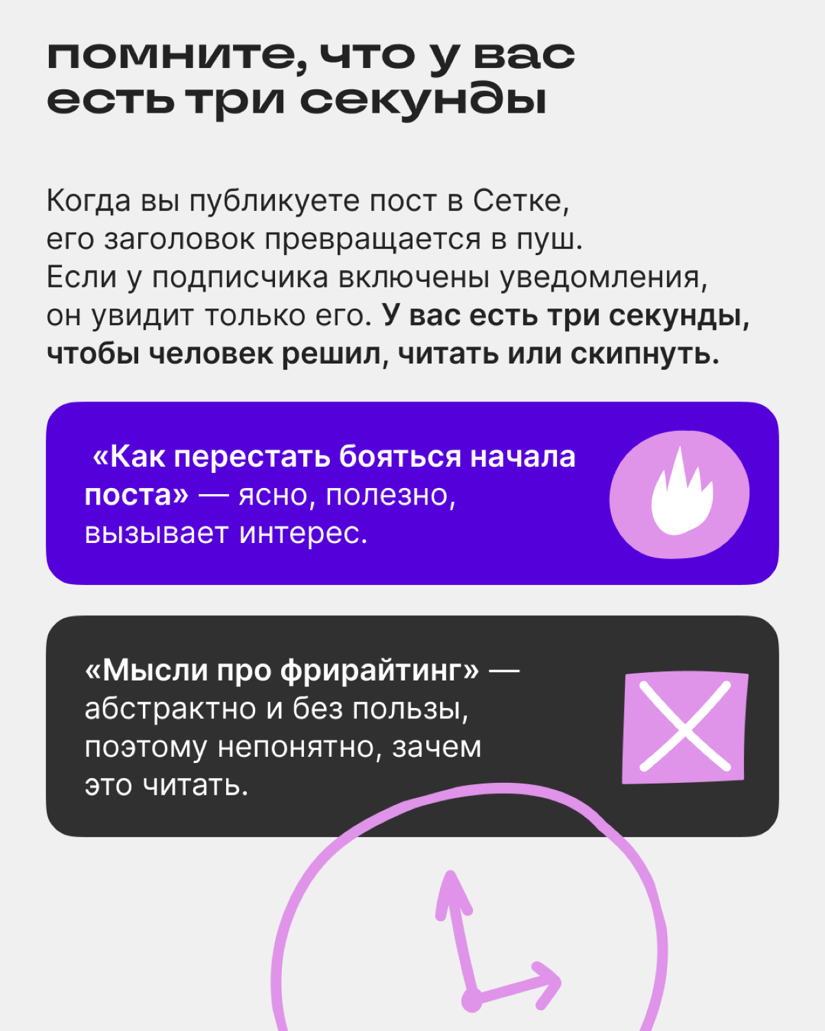 Как не слить пост из-за слабого заголовка | Сетка — социальная сеть от hh.ru