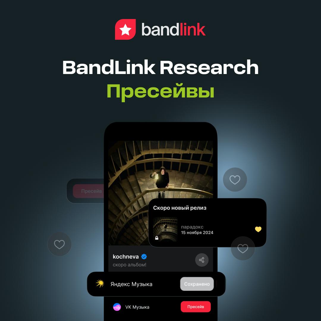 Насколько эффективны пресейвы? Разбираемся в новом исследовании BandLink Research
Продолжаем изучать музыкальную индустрию, определяя и раскрывая факторы, которые способствуют росту популярности и дох... | Сетка — социальная сеть от hh.ru