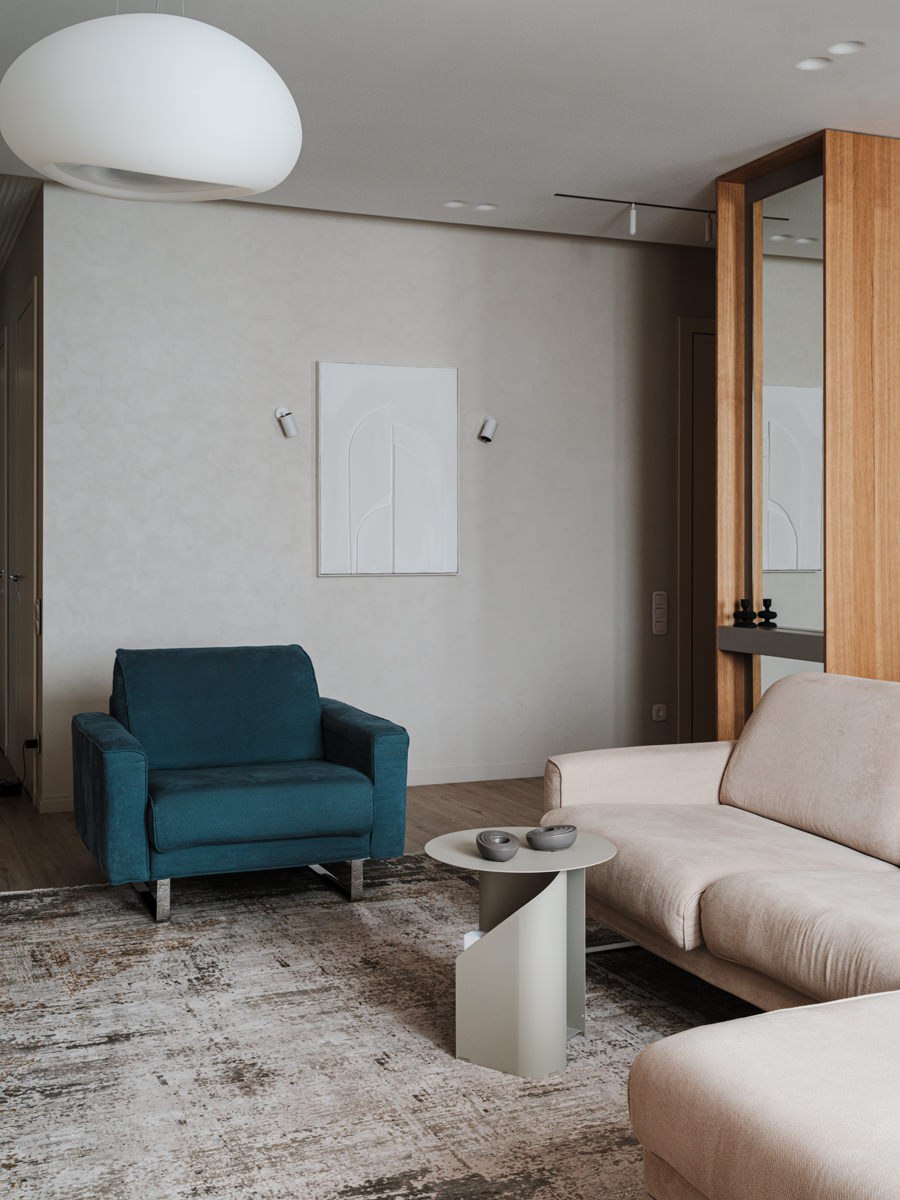 Функциональный минимализм и люстра с женским именем в проекте дизайнера Марии Детковой. Смотрите на сайте wajournal.ru
Автор проекта: дизайнер Мария Деткова.
Фотограф: Наталья Бочкова | Сетка — социальная сеть от hh.ru