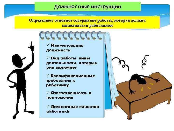 Что же такое должностная инструкция?
Должностная инструкция является внутренним документом организации, содержащим, как правило, круг обязанностей работника | Сетка — социальная сеть от hh.ru