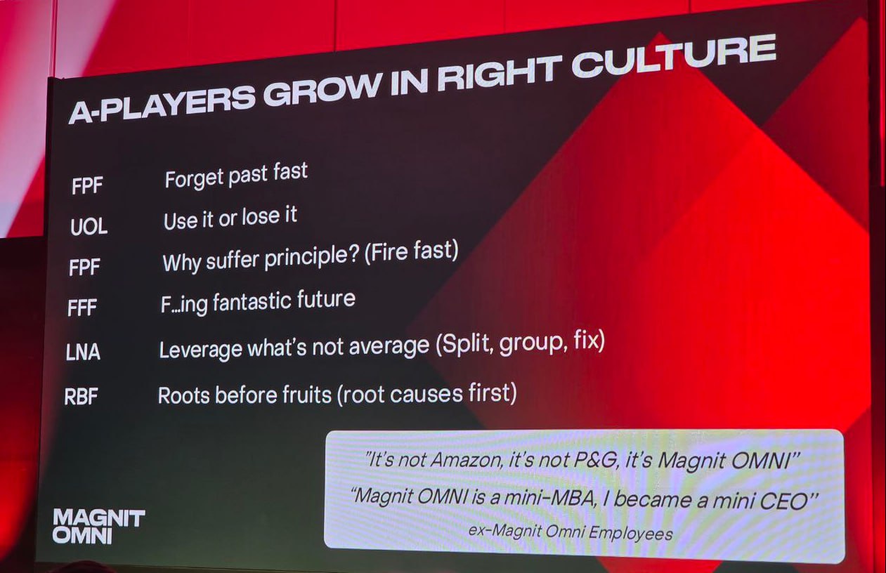 Как нанимать A-players в команду.
Пару слайдов с презентации Гюванча Донмеза (СЕО Магнит OMNI) на South HUB.
1. Самое главное, что найм людей - это ваша ответственность, и нельзя это передать HR | Сетка — социальная сеть от hh.ru