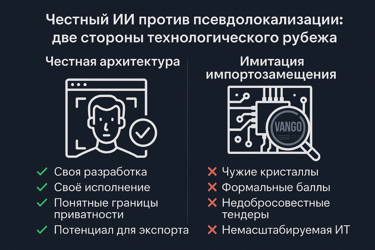 🇷🇺🔍 Отечественный ИИ — без биометрии. А «отечественные» микросхемы — без России?
Два кейса — два вектора технологического будущего | Сетка — социальная сеть от hh.ru