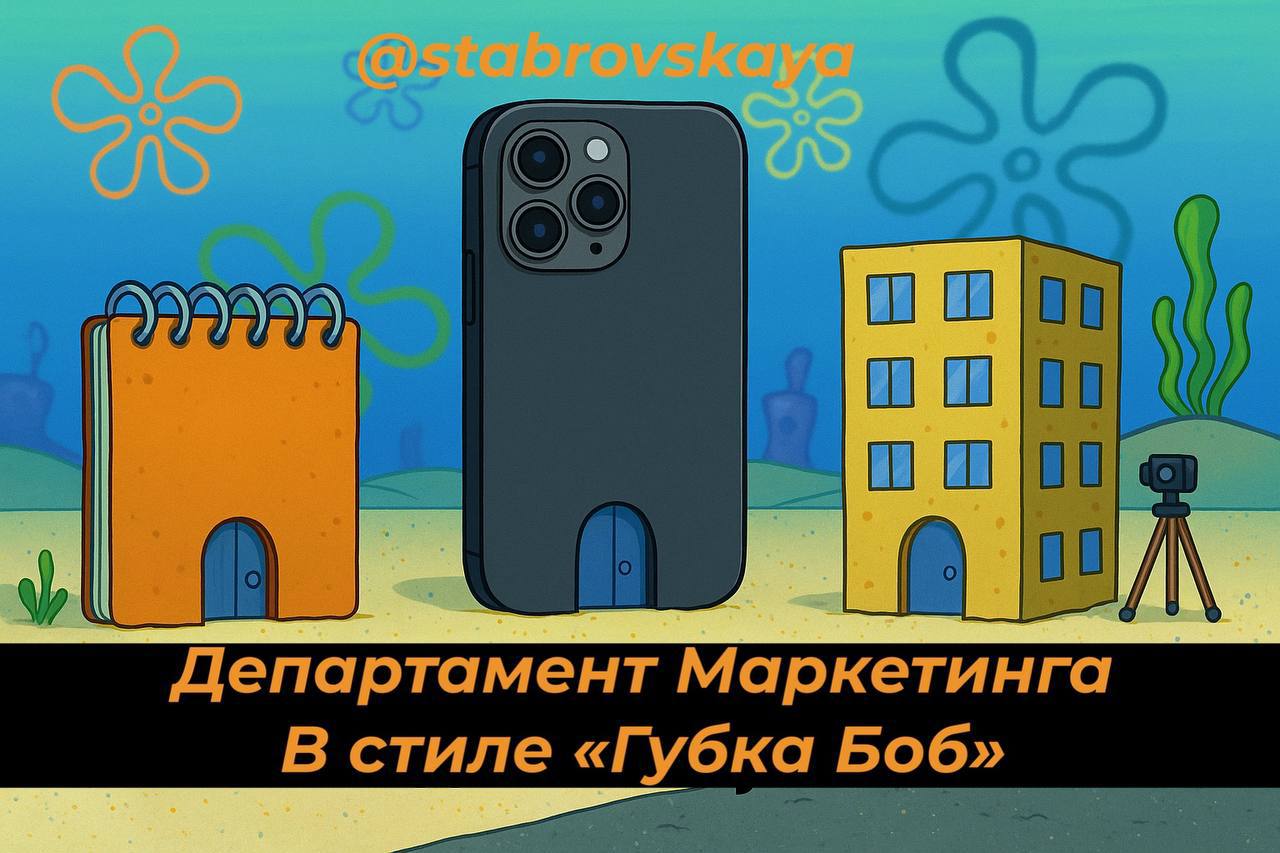 Как и говорила, делюсь промтом для создания своего городка из мультфильма:
«Создай изображение, на котором изображена сцена, стилизованная под мультсериал «Губка Боб Квадратные Штаны» | Сетка — социальная сеть от hh.ru