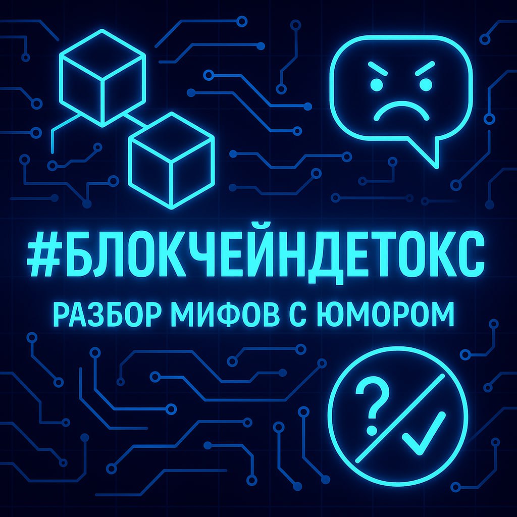 🔮#БлокчейнДетокс: МИФ №1 — «БЛОКЧЕЙН = БИТКОИН»
(Разрушаем иллюзии неоновым скальпелем)
👎Миф:
«Купил BTC — стал гуру распределённых реестров»
🥸Реальность:
Это как назвать 🌐 интернет — «электронной поч... | Сетка — социальная сеть от hh.ru
